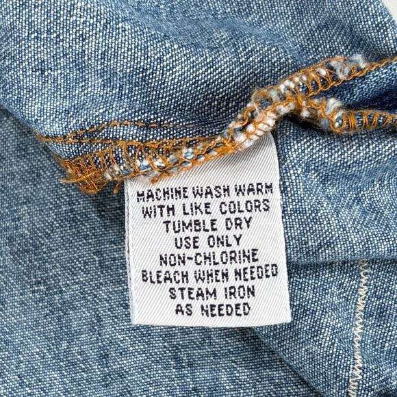 Vtg Cabin Creek Womens MED Jean Christmas Vest Denim Lightweight Snowman Grandma - Picture 6 of 6